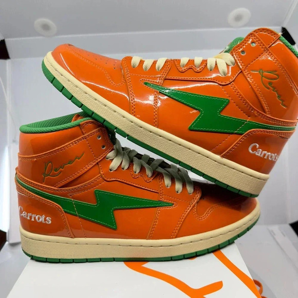 Reves Other - Reves Sport Paris Mens Shoes Kool Kiy '85 Hi Top Athletic Sneakers Orange 9.5